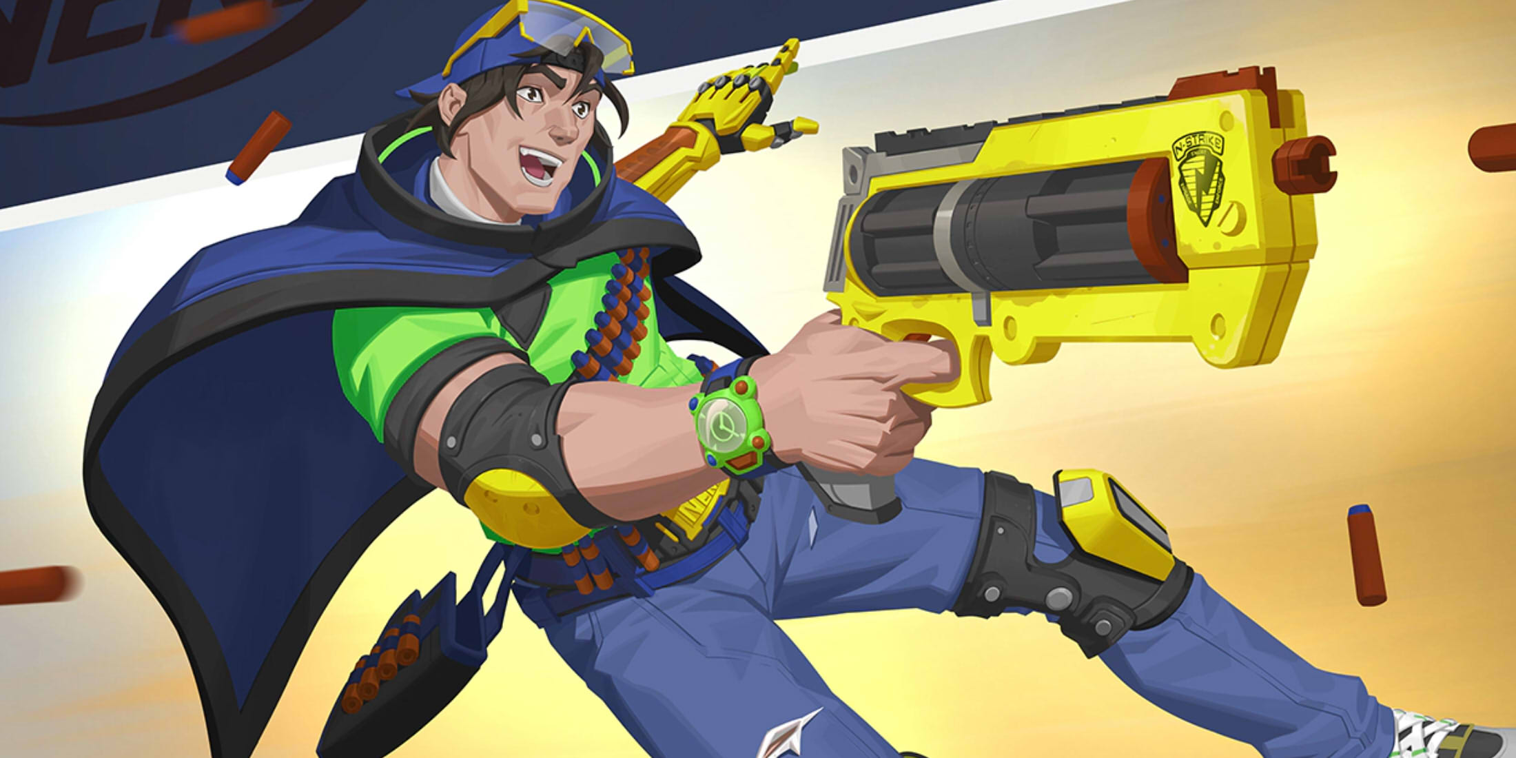 Cassidy's Nerf collab skin in OW2.